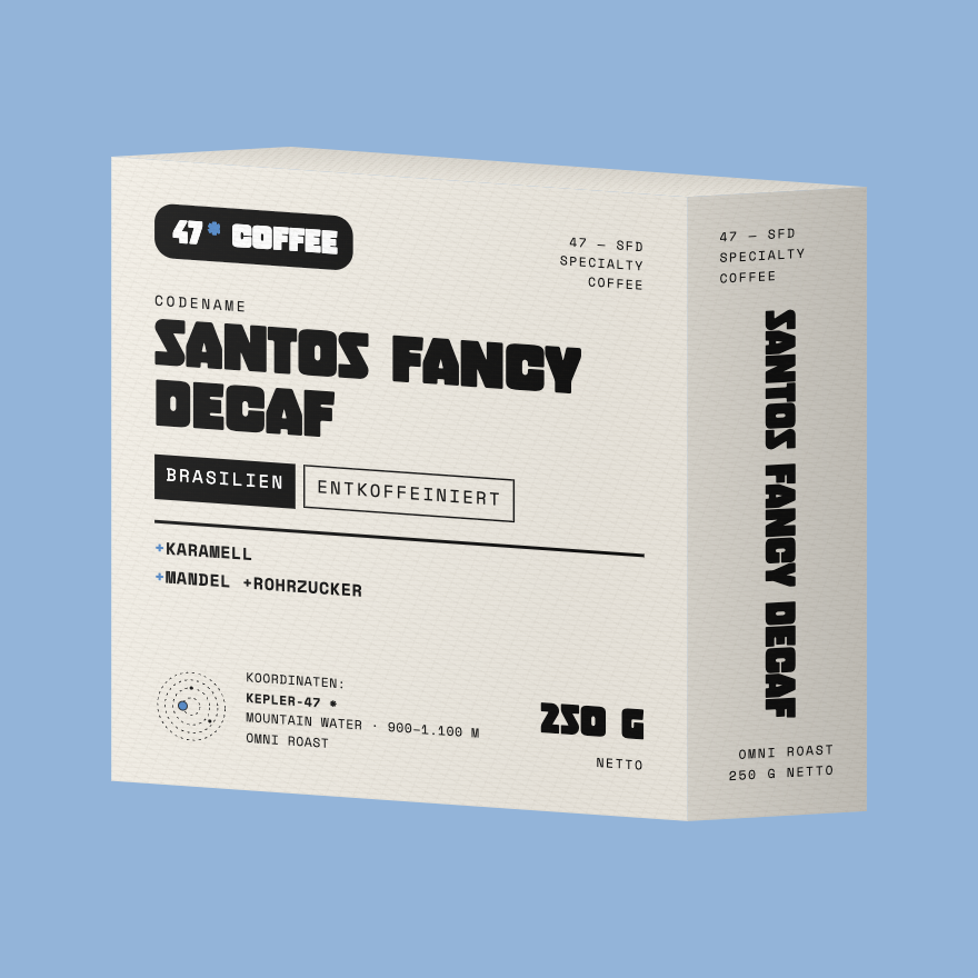 Santos Fancy Decaf, 250 g Faltschachtel